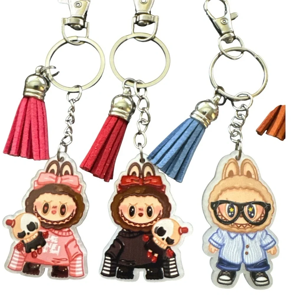 Labubu Tycoco Zimono Fall in Wild Toffee Chestnut Cocoa Secret Acrylic Keychains